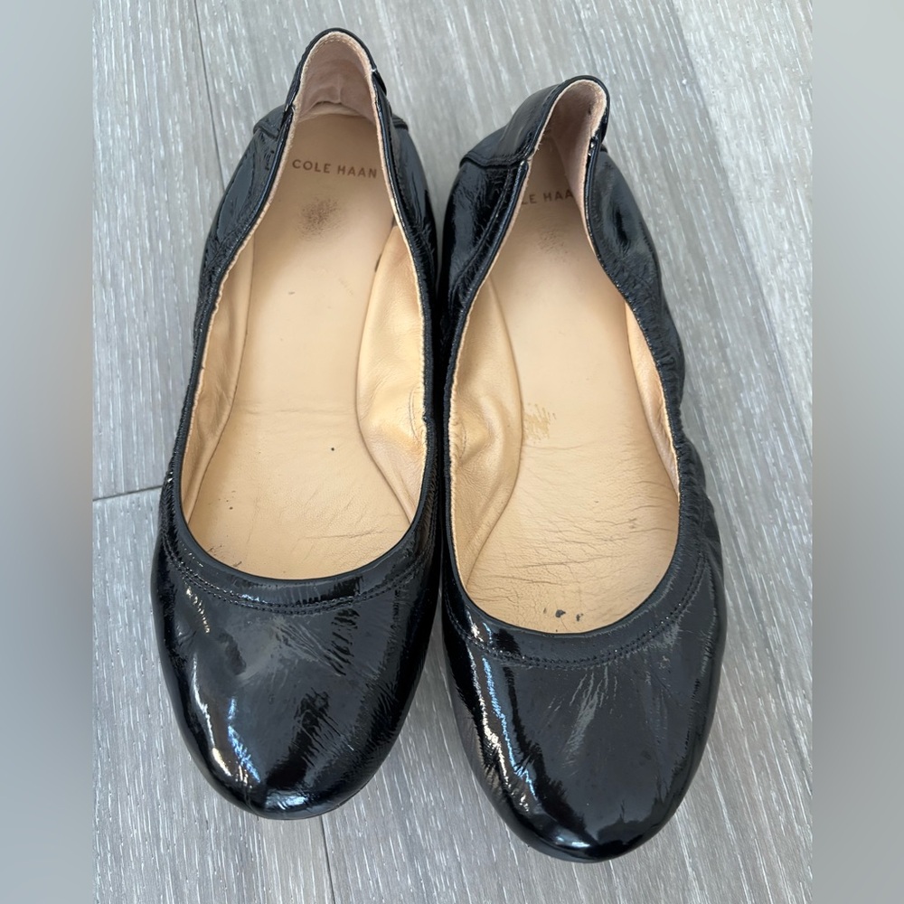 Cole Haan ballet flats black patent